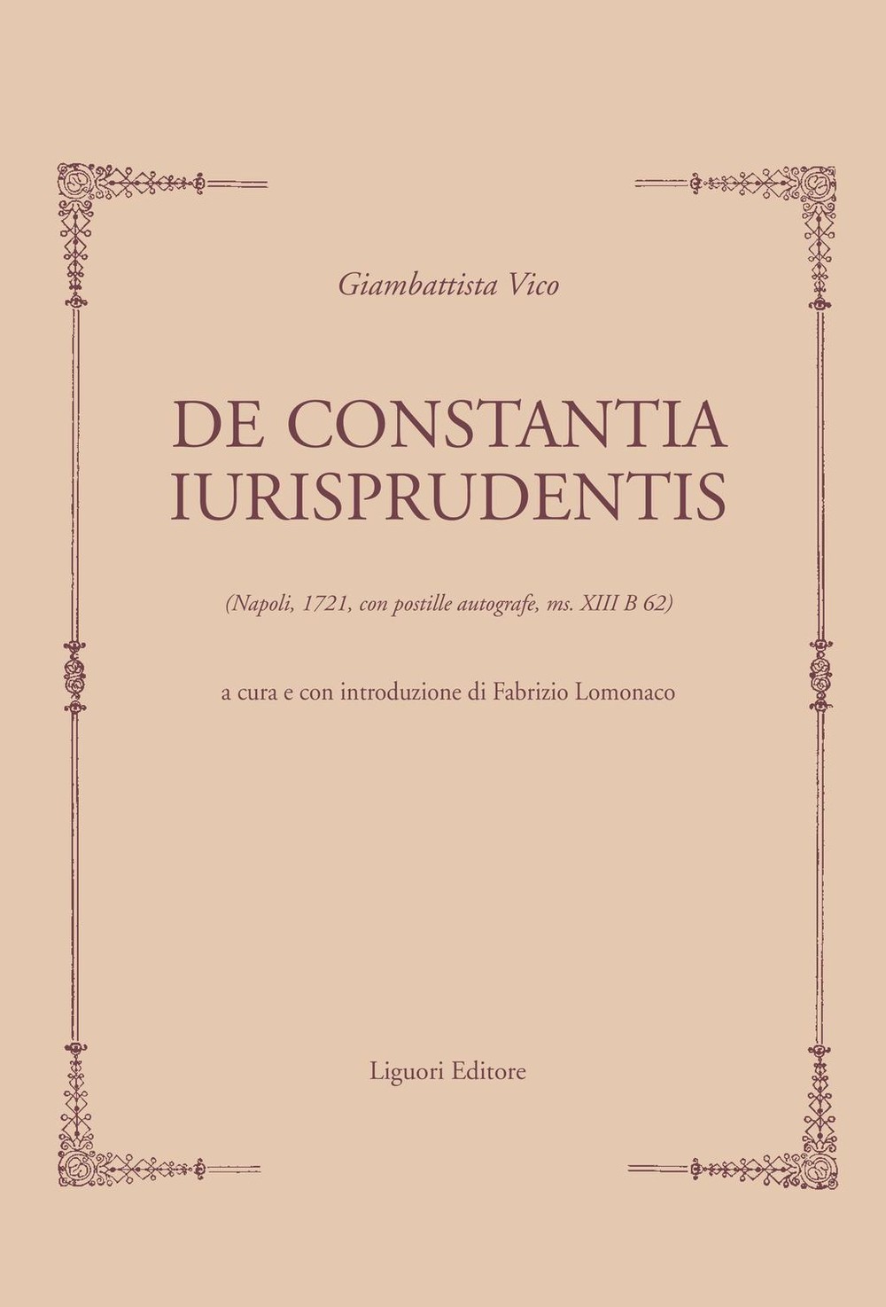 De Constantia Iurisprudentis - Librerie.coop