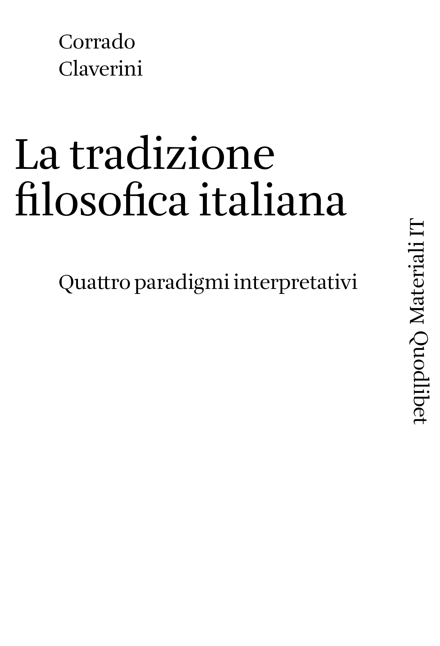 La tradizione filosofica italiana - Librerie.coop