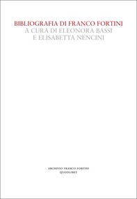 Bibliografia di Franco Fortini - Librerie.coop