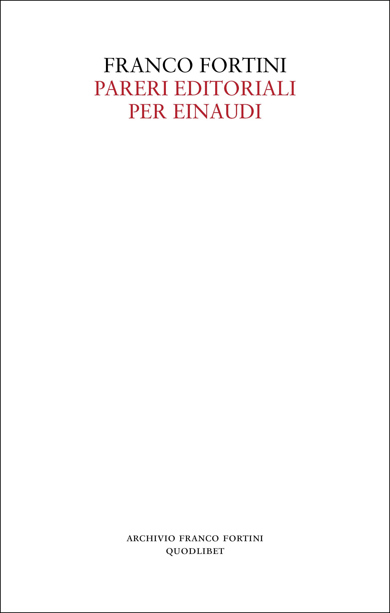 Pareri editoriali per Einaudi - Librerie.coop