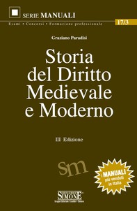 Storia del Diritto Medievale e Moderno - Librerie.coop