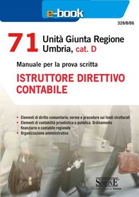71 Unità Giunta Regionale Umbria, cat. D - Istruttore direttivo contabile - Librerie.coop