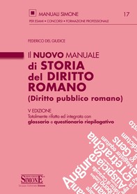 Il nuovo Manuale di Storia del Diritto Romano (Diritto pubblico romano) - Librerie.coop