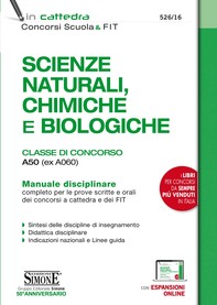 Scienze naturali, chimiche e biologiche - Classe di concorso A50 (ex A060) - Librerie.coop