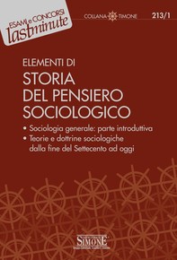 Elementi di Storia del Pensiero Sociologico - Librerie.coop