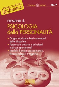 Elementi di Psicologia della Personalità - Librerie.coop