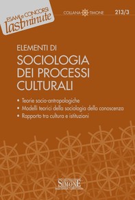 Elementi di Sociologia dei Processi Culturali - Librerie.coop