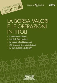 La Borsa Valori e le Operazioni in Titoli - Librerie.coop