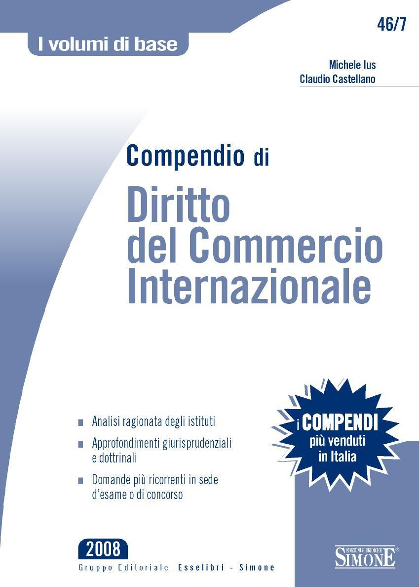 Compendio di Diritto del Commercio Internazionale - Librerie.coop