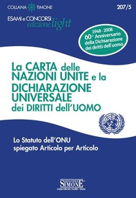 La Carta delle Nazioni Unite e la Dichiarazione Universale dei Diritti dell'Uomo - Librerie.coop