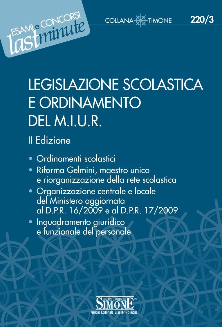 Legislazione scolastica e Ordinamento del M.I.U.R. - Librerie.coop