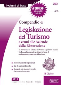 Compendio di Legislazione del Turismo e cenni alle Aziende di Ristorazione - Librerie.coop