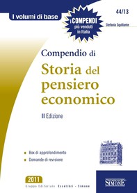 Compendio di Storia del Pensiero Economico - Librerie.coop