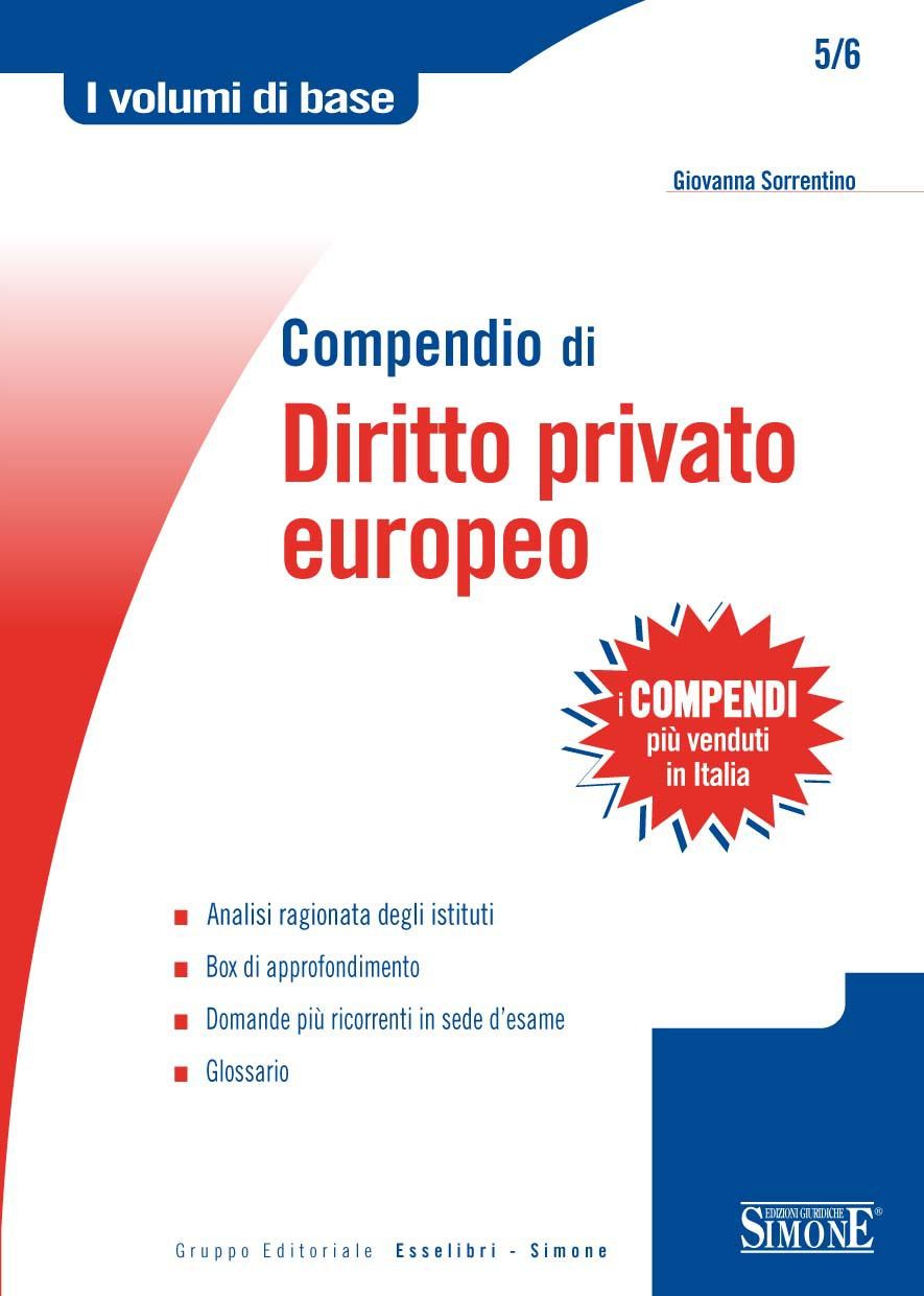 Compendio di Diritto Privato Europeo - Librerie.coop