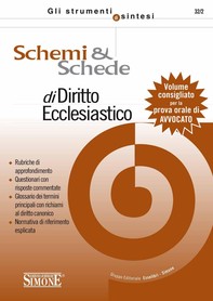 Schemi  e  Schede di Diritto Ecclesiastico - Librerie.coop