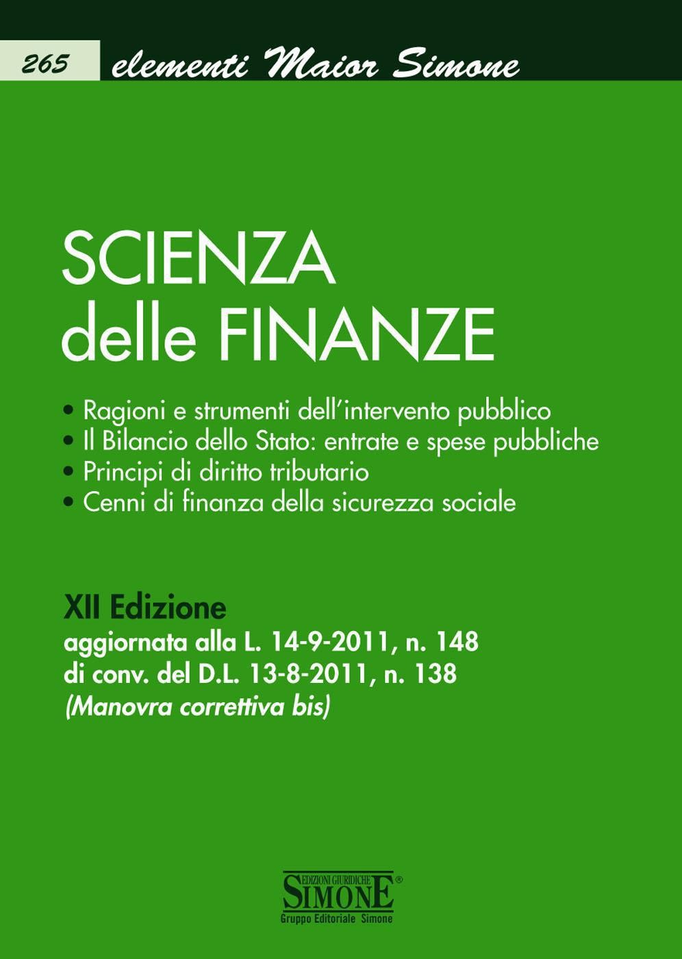 Elementi Maior di Scienza delle Finanze - Librerie.coop