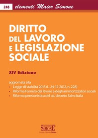 Elementi Maior di Diritto del Lavoro e Legislazione Sociale - Librerie.coop