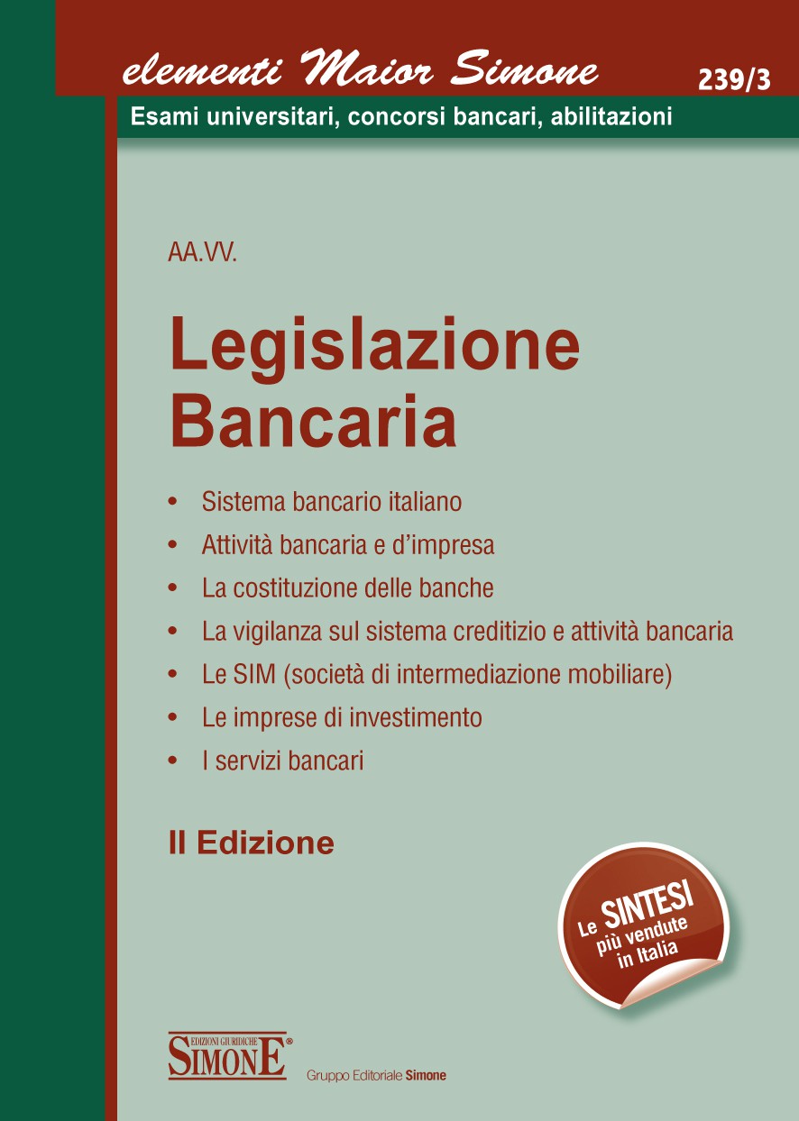 Elementi Maior di Legislazione Bancaria - Librerie.coop