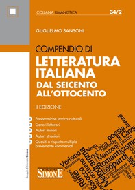 Compendio di Letteratura Italiana dal Seicento all'Ottocento - Librerie.coop
