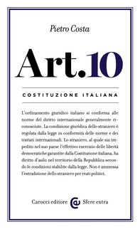 Costituzione italiana: articolo 10 - Librerie.coop