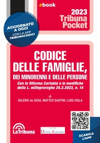 Codice delle famiglie, dei minorenni e delle persone - Librerie.coop