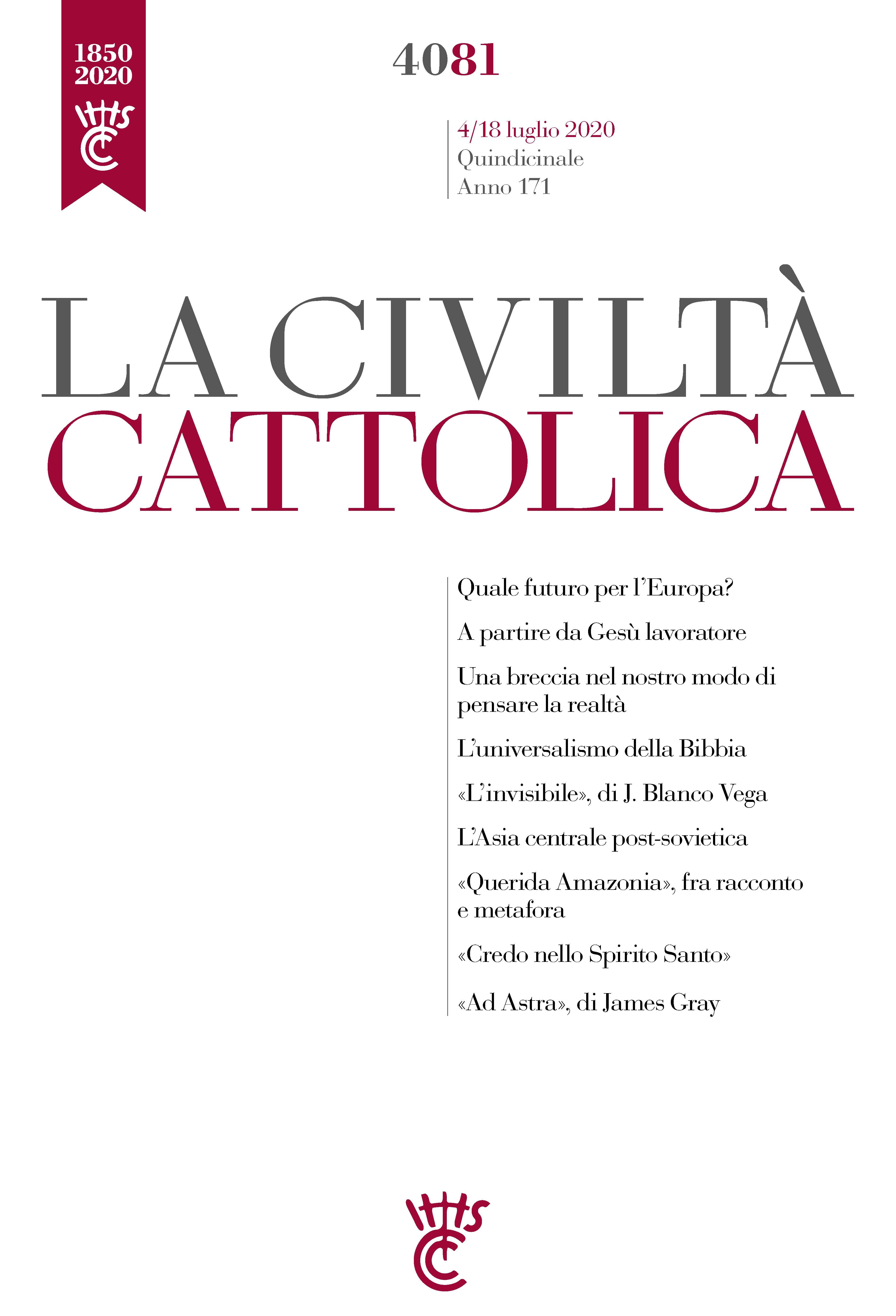 La Civiltà Cattolica n. 4081 - Librerie.coop