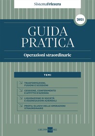GUIDA PRATICA Operazioni straordinarie 2021 - Sistema Frizzera - Librerie.coop