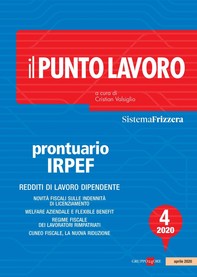Il Punto Lavoro 4/2020 - Prontuario Irpef - Librerie.coop