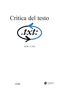 Critica del testo (2020) Vol. 23/2 - Librerie.coop