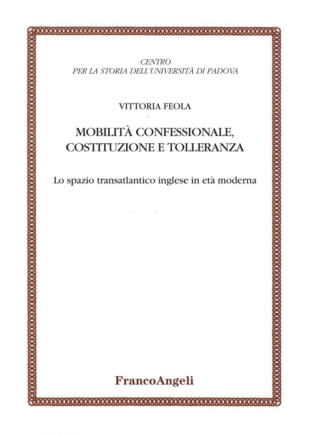 Mobilità confessionale, costituzione e tolleranza - Librerie.coop