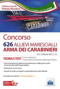 Concorso 626 Allievi Marescialli Arma dei Carabinieri - Prova preliminare e prova di conoscenza della lingua italiana - Librerie.coop