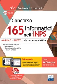 Concorso 165 Informatici INPS: manuale e quesiti per la preselezione - Librerie.coop