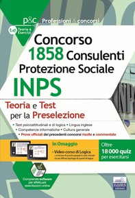 Concorso 1.858 Consulenti Protezione Sociale INPS: teoria e test per la preselezione - Librerie.coop