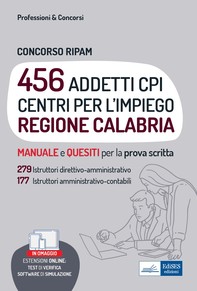 Concorso 456 addetti Centri per l'impiego (CPI) Regione Calabria - Librerie.coop
