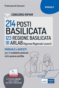 Concorsi RIPAM 214 posti ARLAB e Regione Basilicata - Manuale e Quesiti con le materie comuni della prova scritta - Librerie.coop