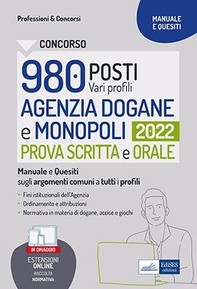 Concorso 980 posti vari profili - Agenzia Dogane e Monopoli - Librerie.coop