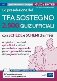 [EBOOK]La preselezione del TFA sostegno 2.500 Quiz ufficiali - Librerie.coop