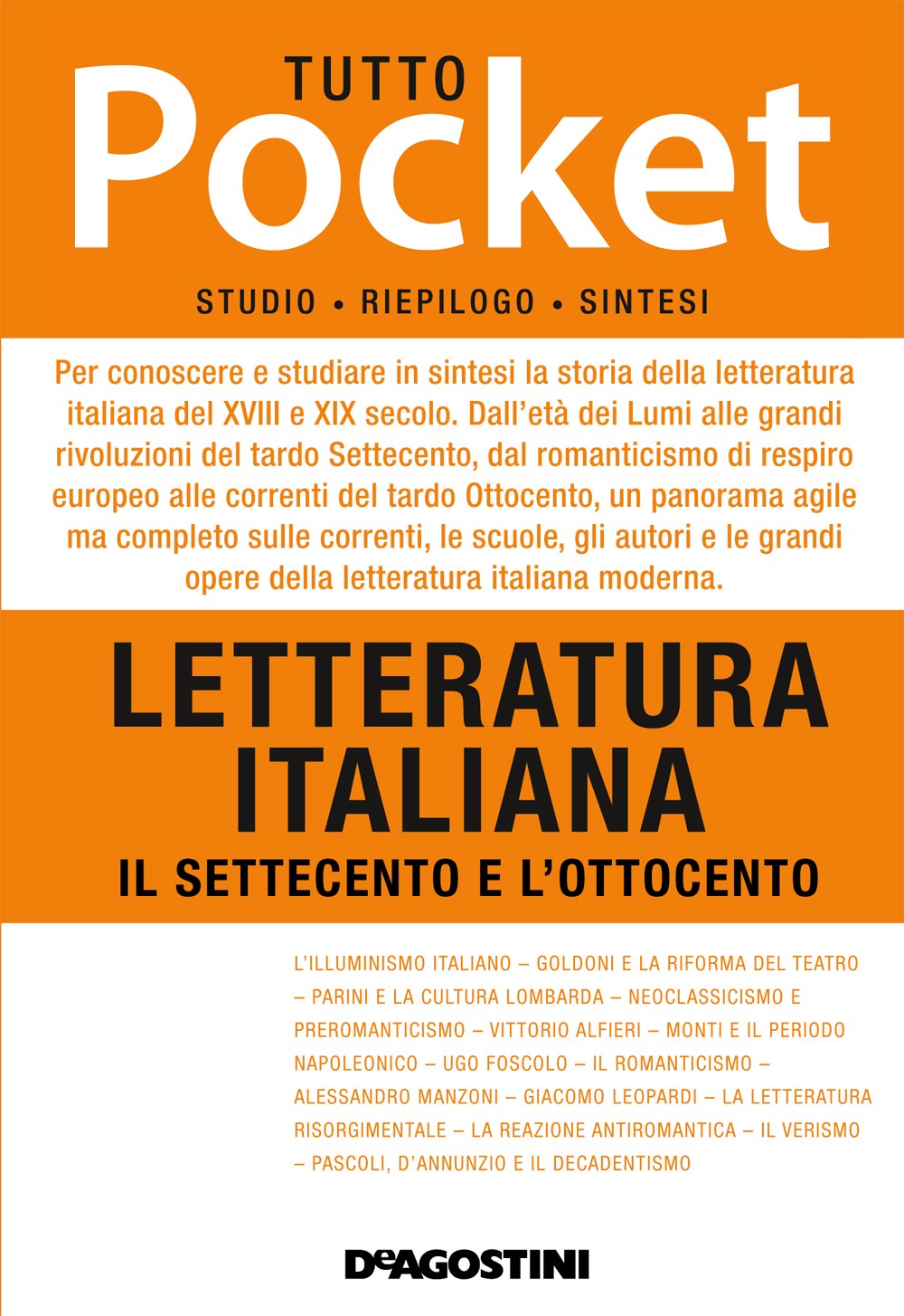 TUTTO POCKET - Letteratura italiana. Il Settecento e l'Ottocento - Librerie.coop