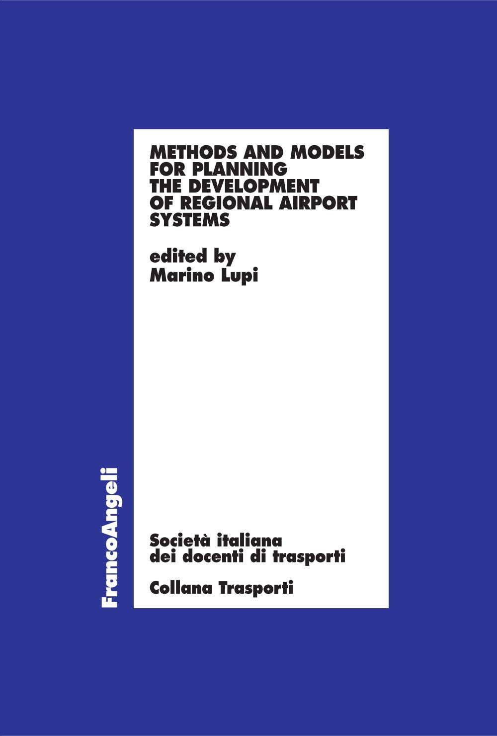 Methods and models for planning the development of regional airport systems - Librerie.coop