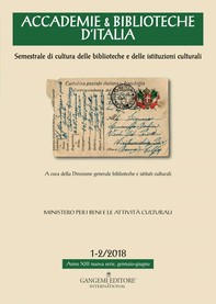 Accademie & Biblioteche d'Italia 1-2/2018 - Librerie.coop