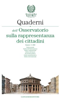 Quaderni dell'Osservatorio sulla rappresentanza dei cittadini n. 6/2009 - Librerie.coop