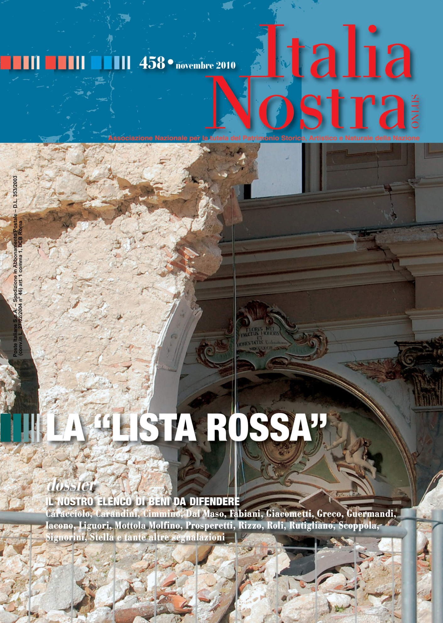 Italia Nostra 458/2010 - Librerie.coop