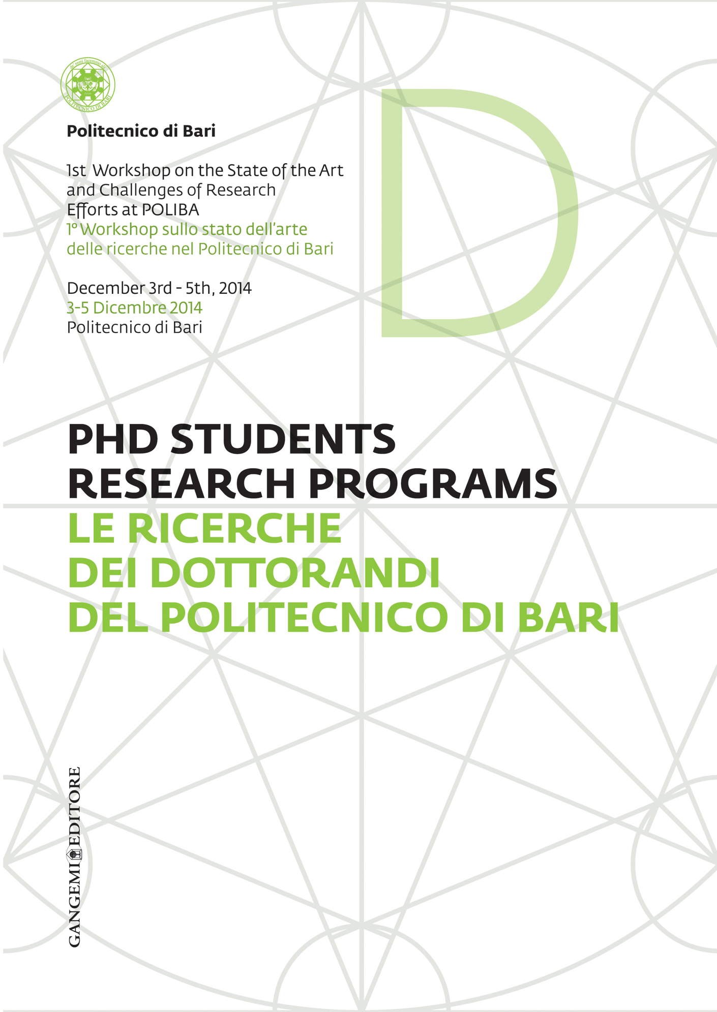 Le ricerche dei dottorandi del Politecnico di Bari - PHD Students research programs - Librerie.coop