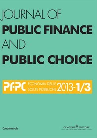 Journal of Public Finance and Public Choice n. 1-3/2013 - Librerie.coop