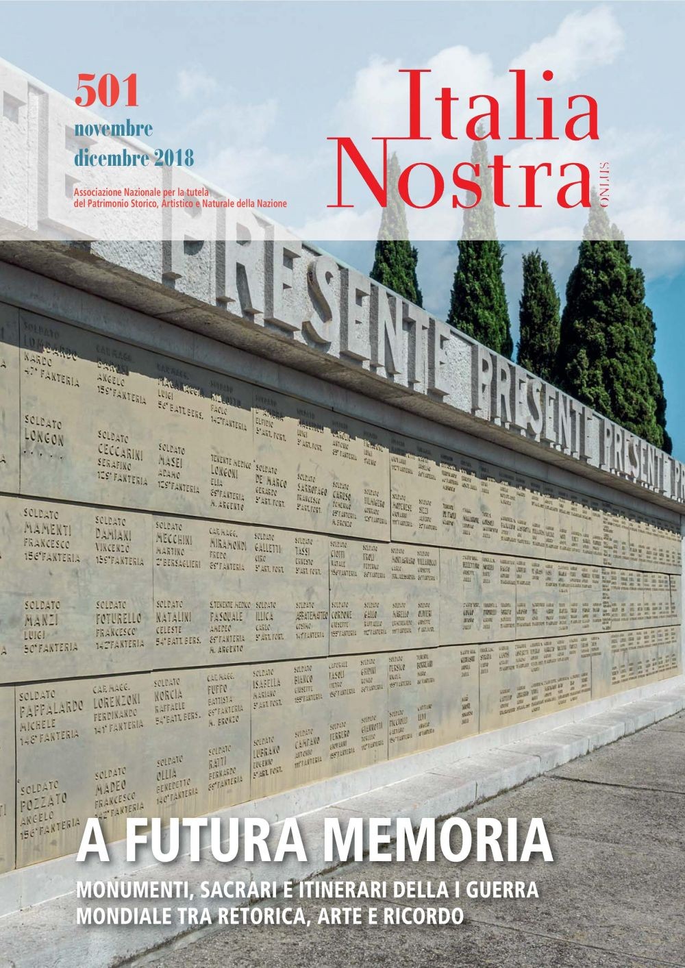 Italia Nostra 501 nov-dic 2018 - Librerie.coop