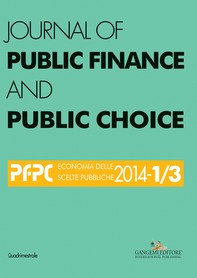 Journal of Public Finance and Public Choice n. 1-3/2014 - Librerie.coop