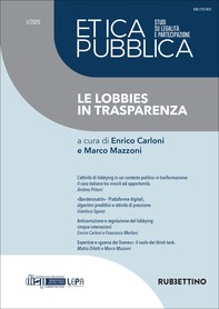 Etica Pubblica 1/2020 - Studi su legalità e partecipazione - Librerie.coop