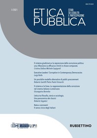 Etica Pubblica 1/2021 – Studi su legalità e partecipazione - Librerie.coop