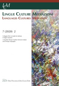 LCM Journal. Vol 7, No 2 (2020). A doppio filo: la moda fra italiano e lingue straniere - Librerie.coop