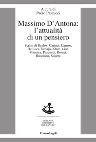 Massimo D'Antona: l'attualità di un pensiero - Librerie.coop